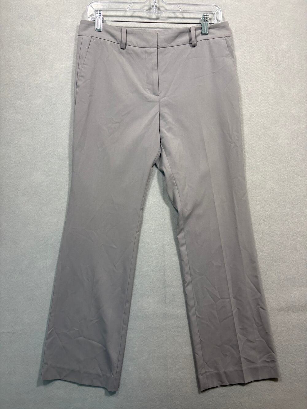Ann Taylor Petite Signature Light Gray Dress Pants Size 6P Straight Leg